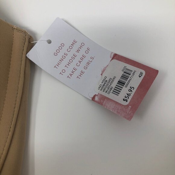 NWT Cacique Lightly Lined Multi-Way Strapless Bra Size 42F Nude - Picture 2 of 8